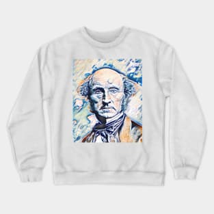 John Stuart Mill Portrait | John Stuart Mill Artwork 11 Crewneck Sweatshirt